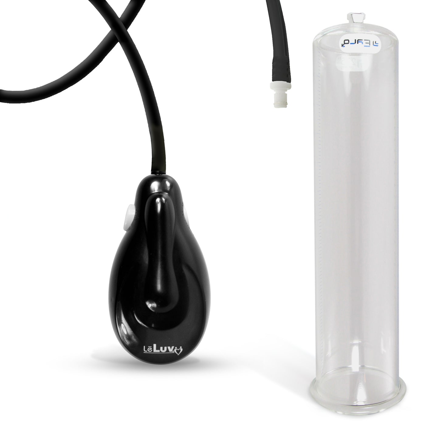 eGrip Electric Handle Penis Pump with Premium Hose | 9 or 12 Inch Length, 1.35-3.70 Inch Diameter Cylinder