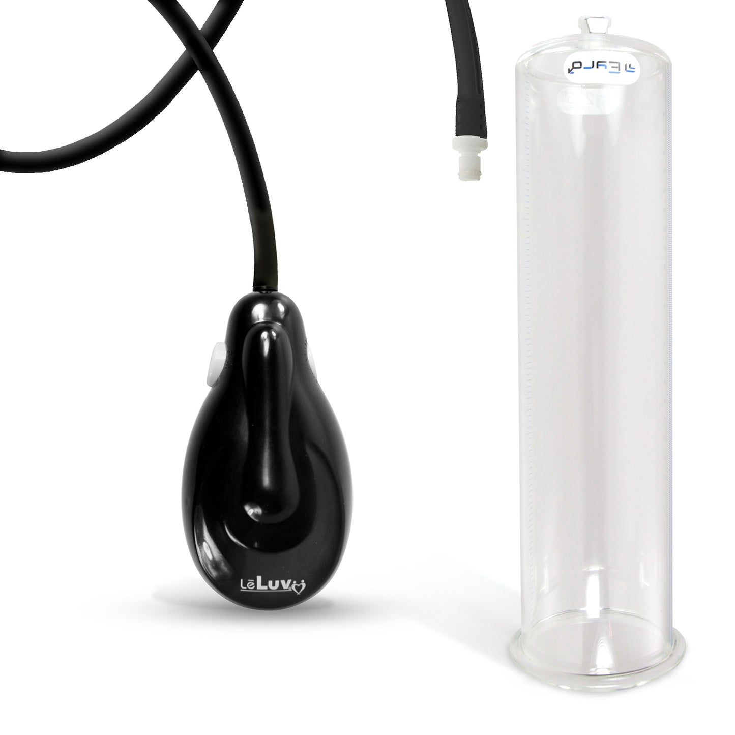 eGrip Electric Handle Penis Pump with Premium Hose | 9 or 12 Inch Length, 1.35-3.70 Inch Diameter Cylinder