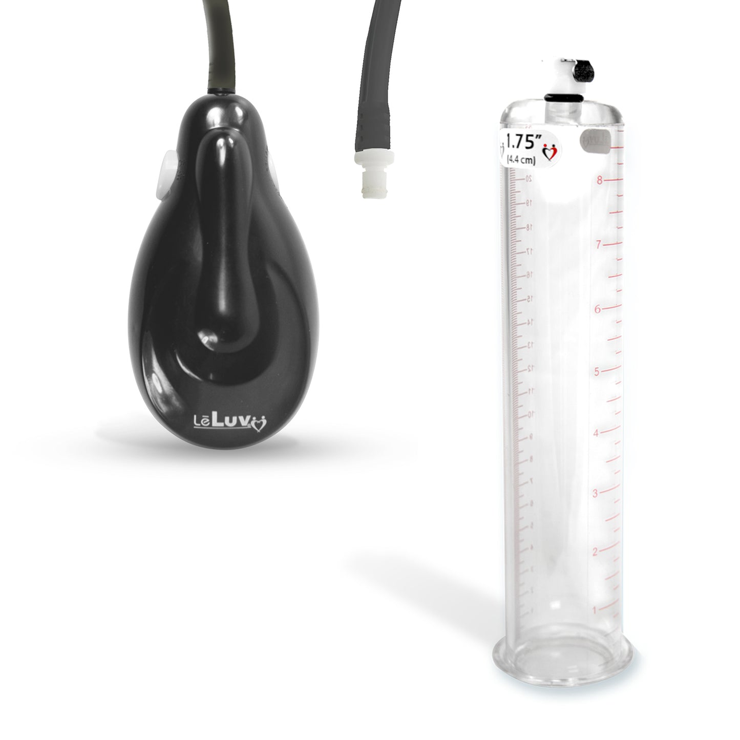 eGrip Electric Handle Penis Pump with Premium Hose | 9 or 12 Inch Length, 1.35-3.70 Inch Diameter Cylinder