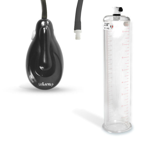 eGrip Electric Handle Penis Pump with Premium Hose | 9 or 12 Inch Length, 1.35-3.70 Inch Diameter Cylinder