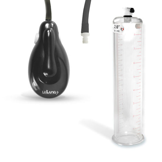eGrip Electric Handle Penis Pump with Premium Hose | 9 or 12 Inch Length, 1.35-3.70 Inch Diameter Cylinder