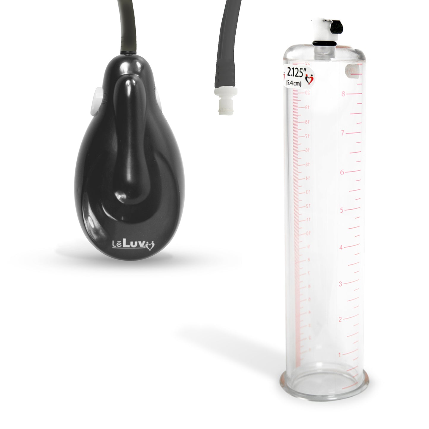 eGrip Electric Handle Penis Pump with Premium Hose | 9 or 12 Inch Length, 1.35-3.70 Inch Diameter Cylinder