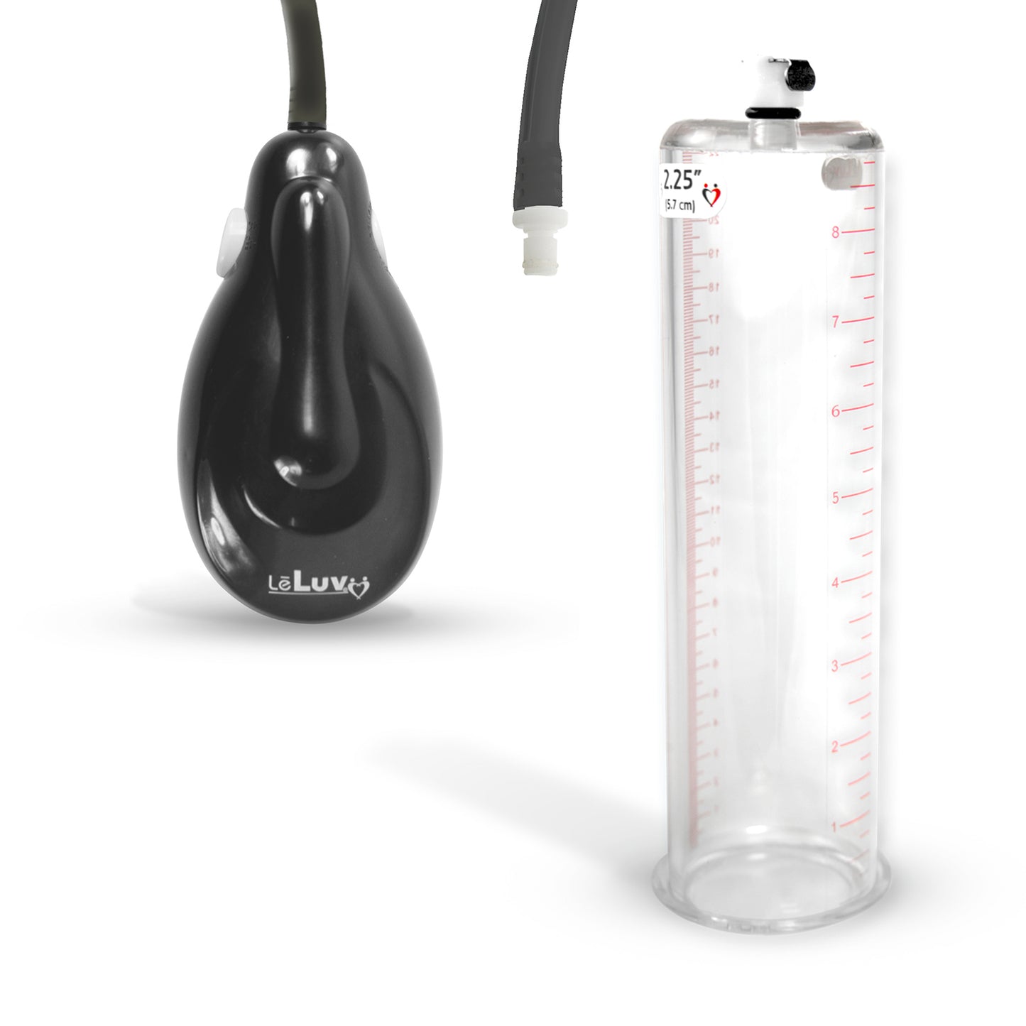 eGrip Electric Handle Penis Pump with Premium Hose | 9 or 12 Inch Length, 1.35-3.70 Inch Diameter Cylinder