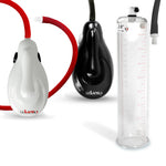 eGrip Electric Handle Penis Pump with Premium Hose | 9 or 12 Inch Length, 1.35-3.70 Inch Diameter Cylinder