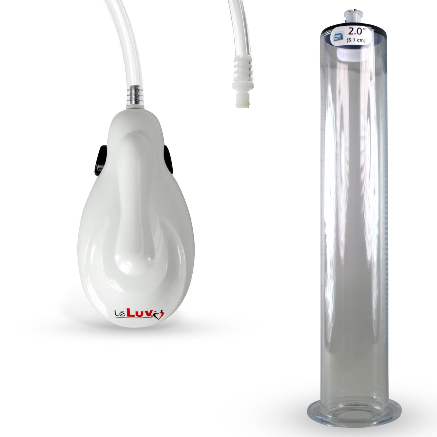 eGrip Electric Quick-Release Penis Pump | 9 or 12 Inch Length WIDE FLANGE Cylinder | 1.50-2.50"