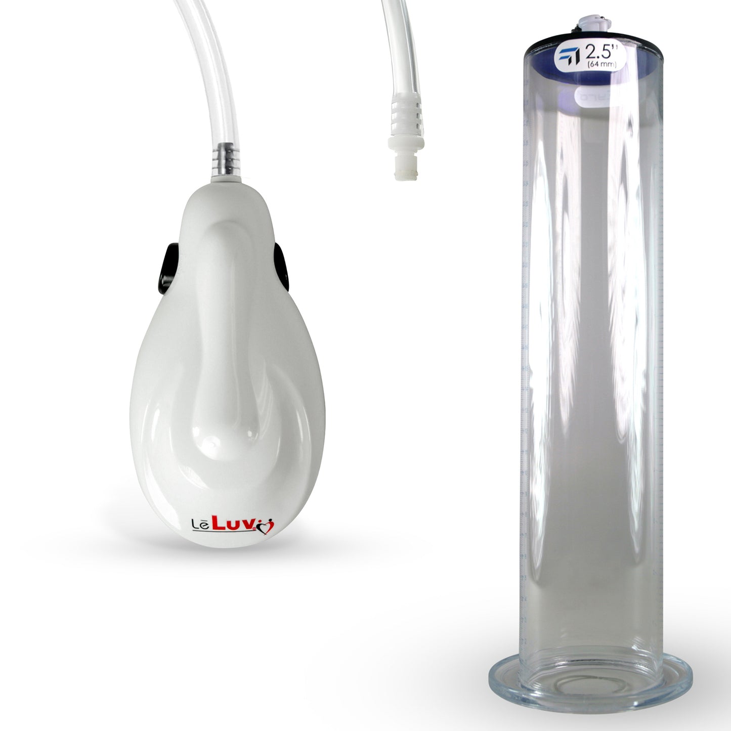 eGrip Electric Quick-Release Penis Pump | 9 or 12 Inch Length WIDE FLANGE Cylinder | 1.50-2.50"