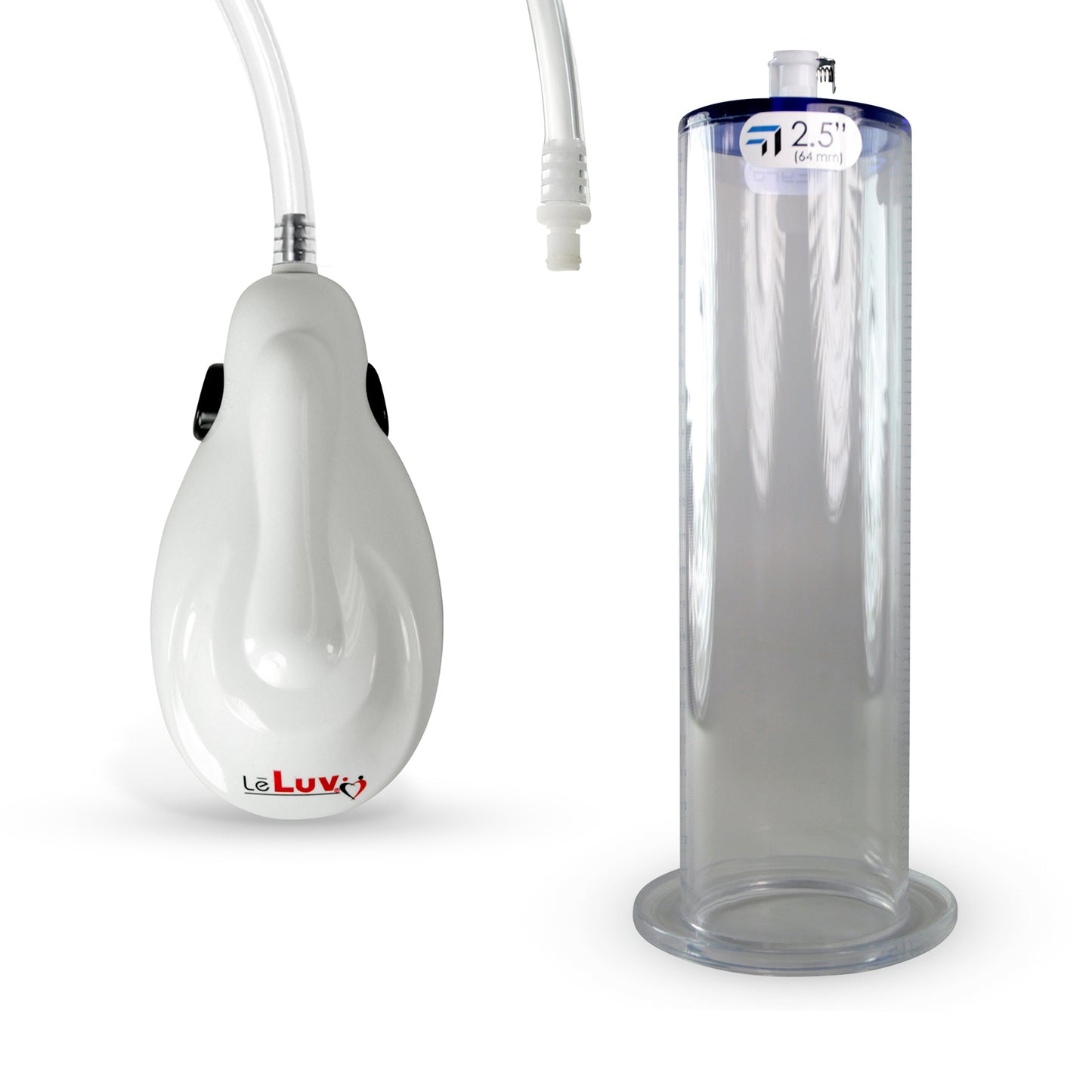 eGrip Electric Quick-Release Penis Pump | 9 or 12 Inch Length WIDE FLANGE Cylinder | 1.50-2.50"