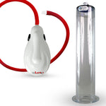 eGrip Electric Penis Pump with Premium Hose | 9 or 12 Inch Length, 1.50-2.50" Diameter WIDE FLANGE Cylinder