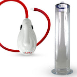 eGrip Electric Penis Pump with Premium Hose | 9 or 12 Inch Length, 1.50-2.50" Diameter WIDE FLANGE Cylinder
