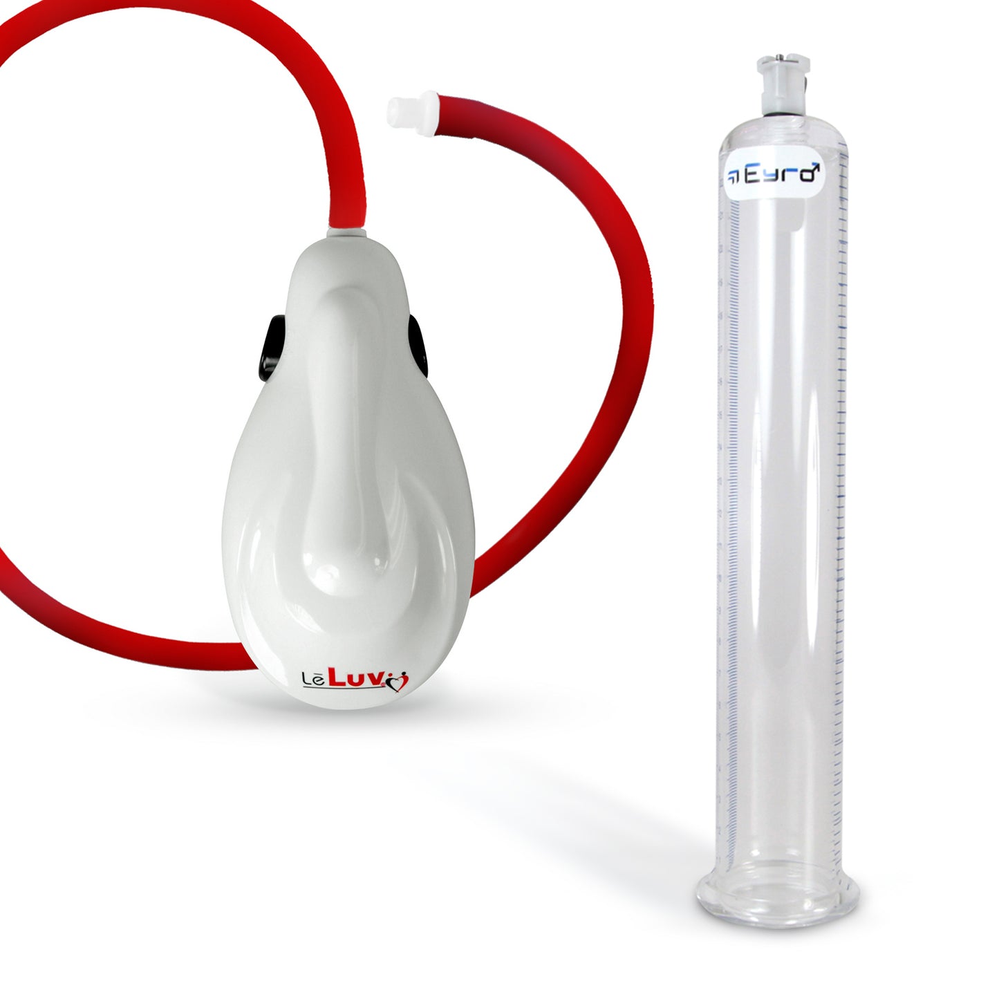 eGrip Electric Handle Penis Pump with Premium Hose | 9 or 12 Inch Length, 1.35-3.70 Inch Diameter Cylinder