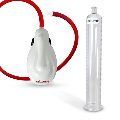 eGrip Electric Handle Penis Pump with Premium Hose | 9 or 12 Inch Length, 1.35-3.70 Inch Diameter Cylinder