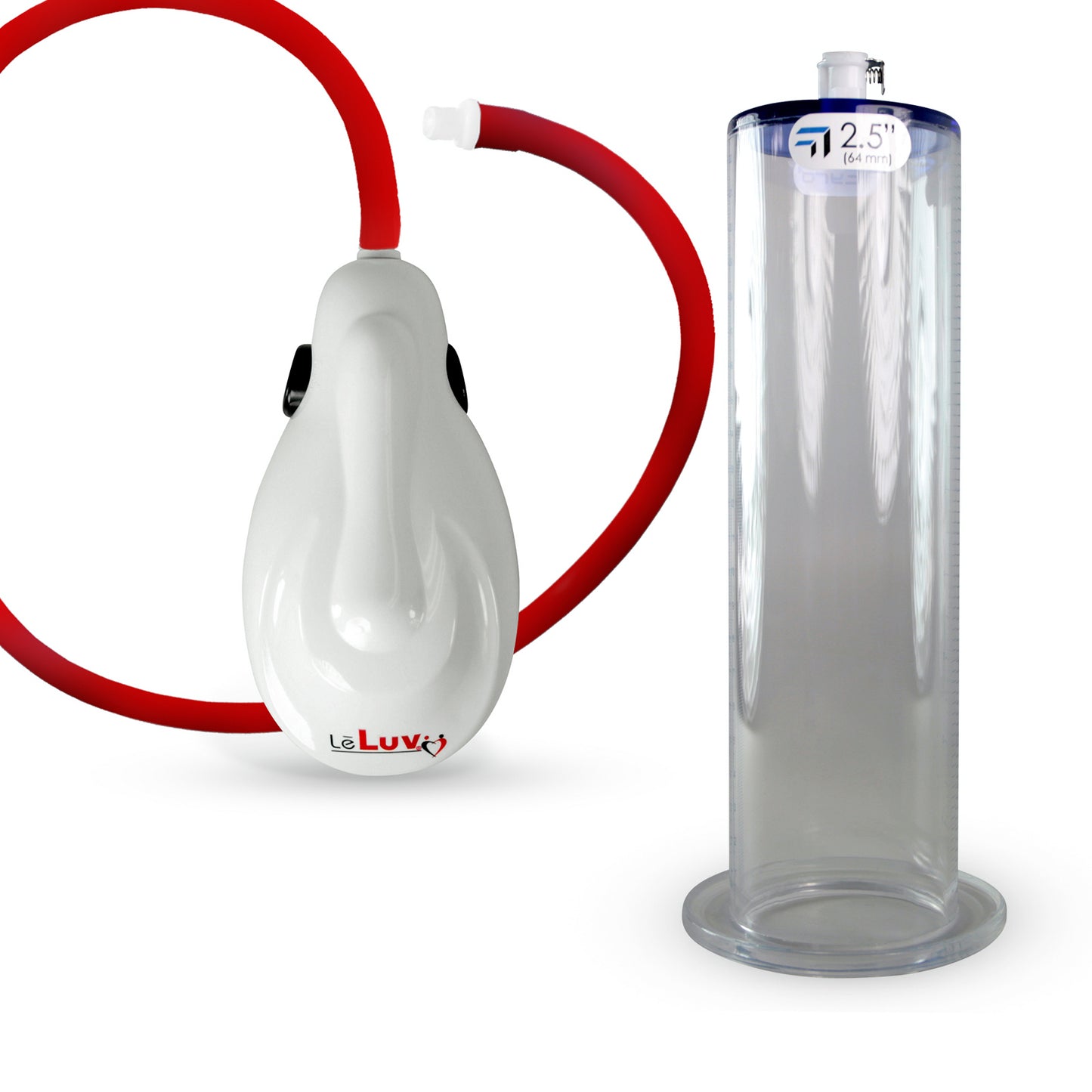 eGrip Electric Penis Pump with Premium Hose | 9 or 12 Inch Length, 1.50-2.50" Diameter WIDE FLANGE Cylinder