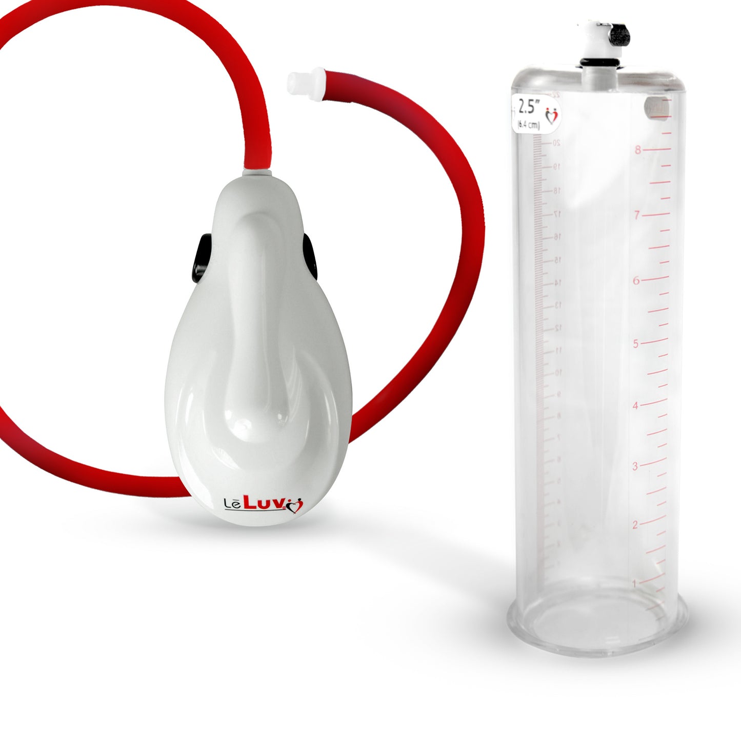 eGrip Electric Handle Penis Pump with Premium Hose | 9 or 12 Inch Length, 1.35-3.70 Inch Diameter Cylinder