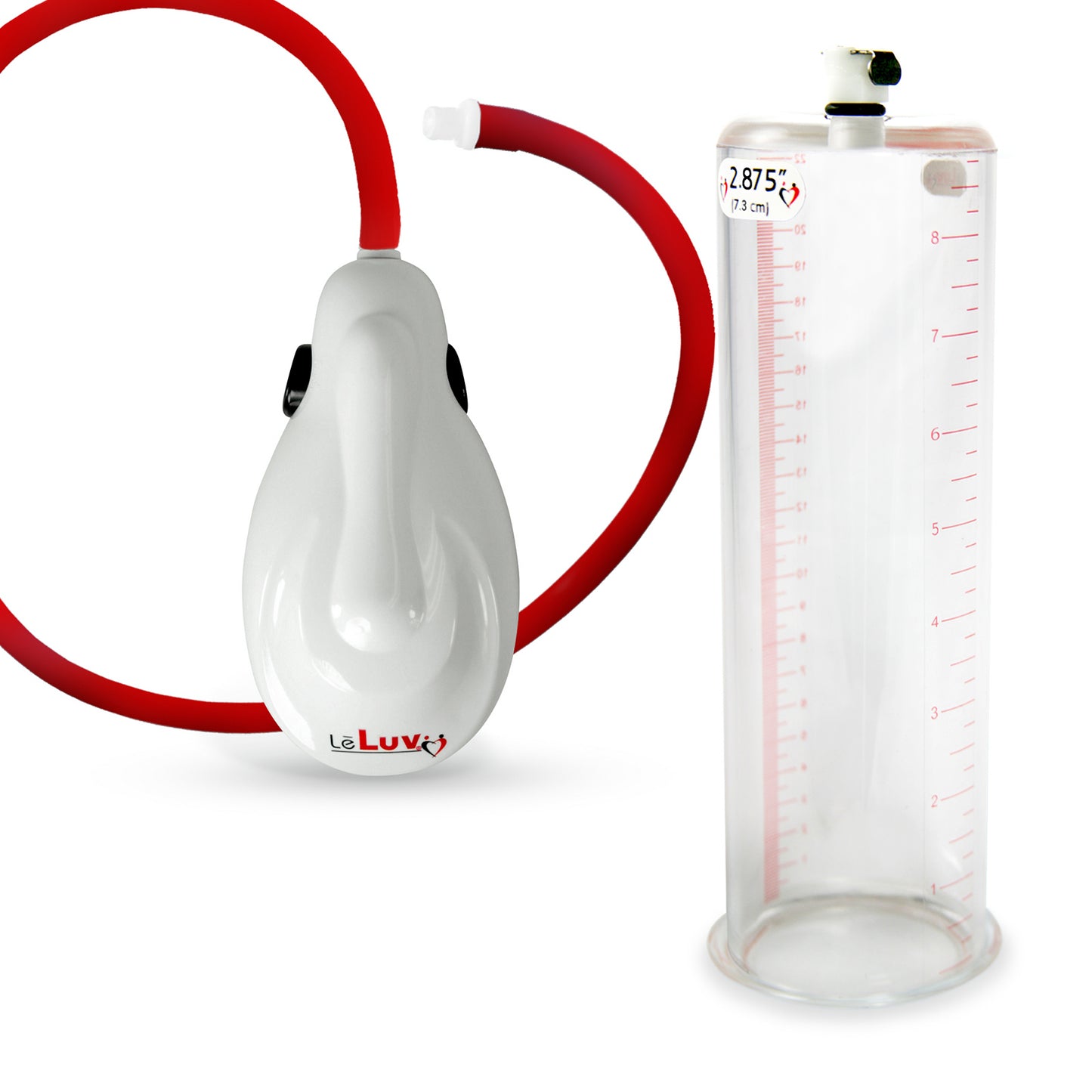 eGrip Electric Handle Penis Pump with Premium Hose | 9 or 12 Inch Length, 1.35-3.70 Inch Diameter Cylinder