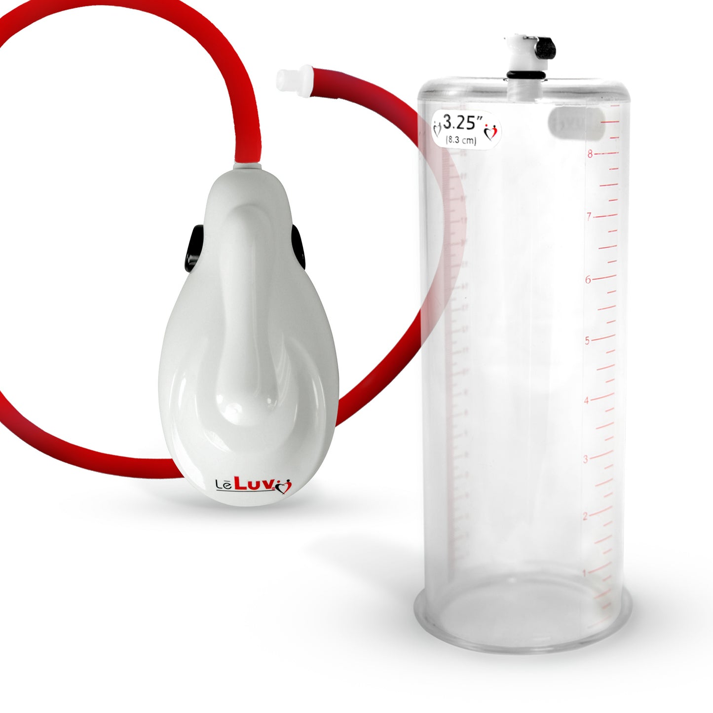 eGrip Electric Handle Penis Pump with Premium Hose | 9 or 12 Inch Length, 1.35-3.70 Inch Diameter Cylinder