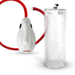 eGrip Electric Handle Penis Pump with Premium Hose | 9 or 12 Inch Length, 1.35-3.70 Inch Diameter Cylinder