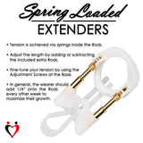 LeLuv EasyMAX Gold Spring-Loaded Penis Extender | 8.9 Inch Maximum Length!