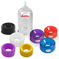 LeLuv EasyOp 2.5" x 4" Penis Head Cylinder with Sleeve Choice - TPR or Silicone