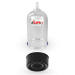 LeLuv EasyOp 2.5" x 4" Penis Head Cylinder with Sleeve Choice - TPR or Silicone