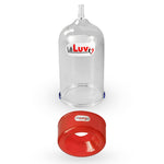 LeLuv EasyOp 2.5" x 4" Penis Head Cylinder with Sleeve Choice - TPR or Silicone