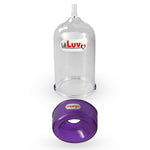 LeLuv EasyOp 2.5" x 4" Penis Head Cylinder with Sleeve Choice - TPR or Silicone