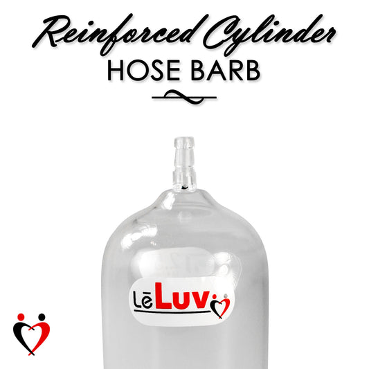 LeLuv EasyOp 2.5" x 4" Penis Head Cylinder with Sleeve Choice - TPR or Silicone