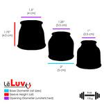 LeLuv Penis Pump EasyOp GOOD Kit - Zgrip Handle, Clear Hose, 2.25" Cylinder - with 3 Sizes of Vacuum Sealing Sleeves