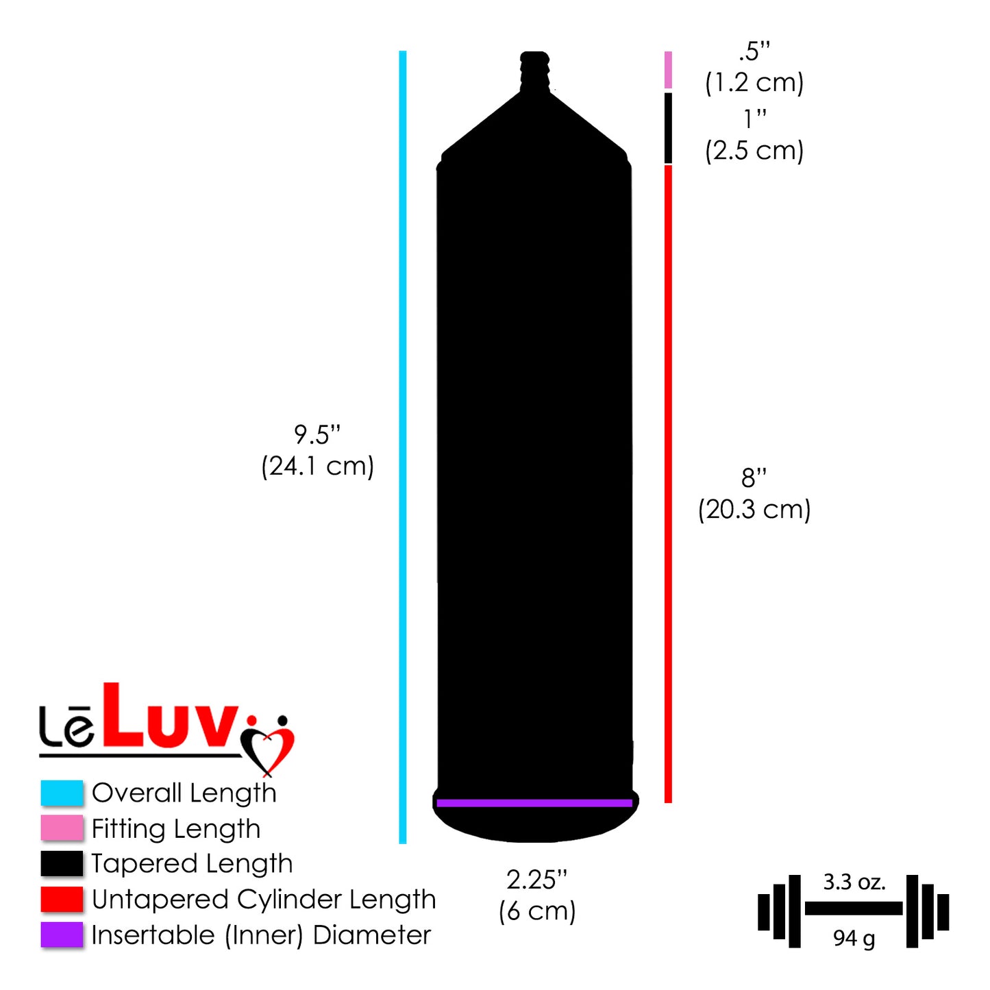 LeLuv BEST EasyOp Penis Pump | Bgrip with Slippery Silicone Hose Upgrade | Choose Color