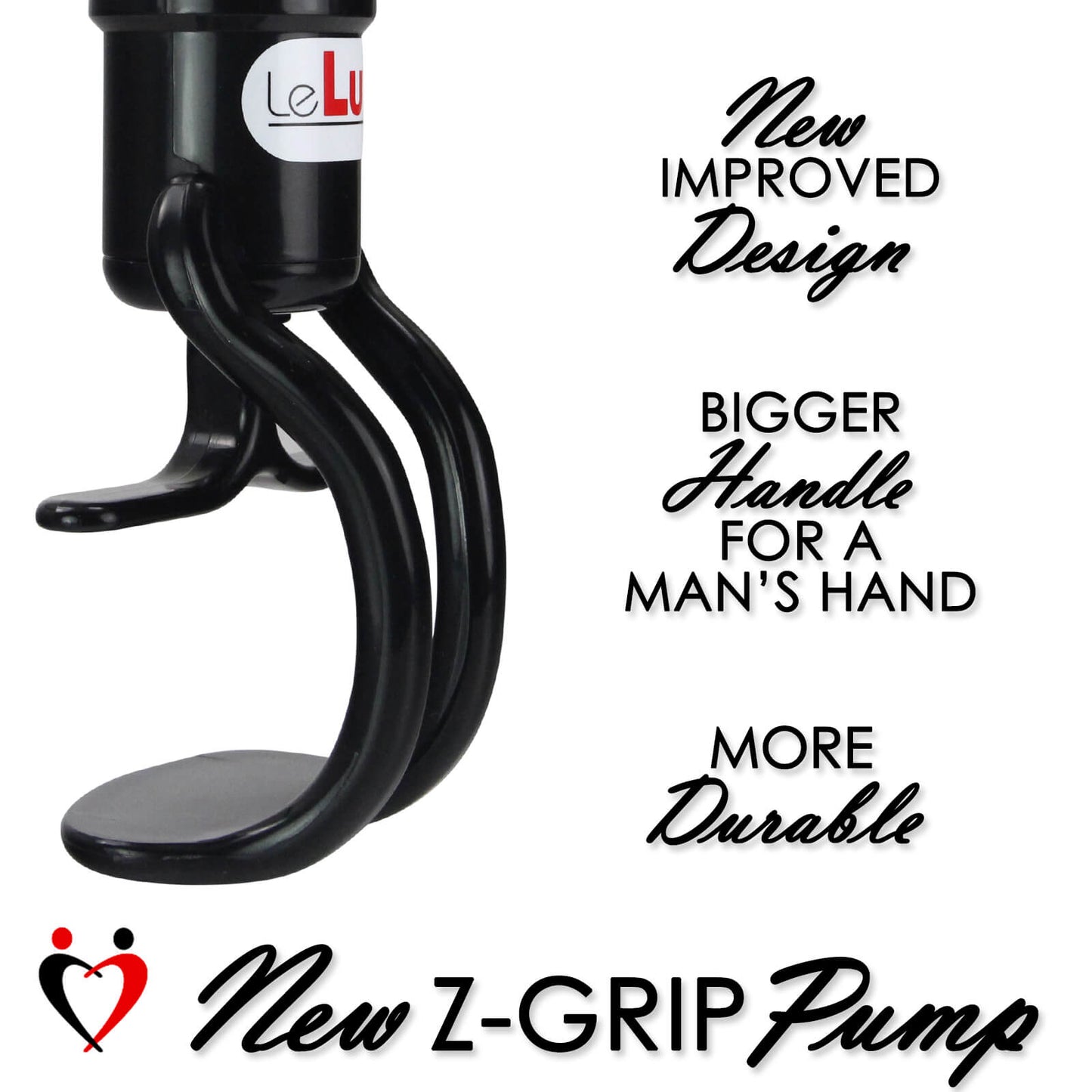 LeLuv Penis Pump EasyOp GOOD Kit - Zgrip Handle, Clear Hose, 2.25" Cylinder - with 3 Sizes of Vacuum Sealing Sleeves