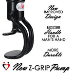 LeLuv Penis Pump EasyOp GOOD Kit - Zgrip Handle, Clear Hose, 2.25" Cylinder - with 3 Sizes of Vacuum Sealing Sleeves