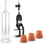 LeLuv Penis Pump EasyOp GOOD Kit - Zgrip Handle, Clear Hose, 2.25" Cylinder - with 3 Sizes of Vacuum Sealing Sleeves