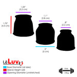 LeLuv BEST Easyop Penis Pump | Bgrip with Slippery Silicone Hose Upgrade + 3 Sleeves | Choose Color