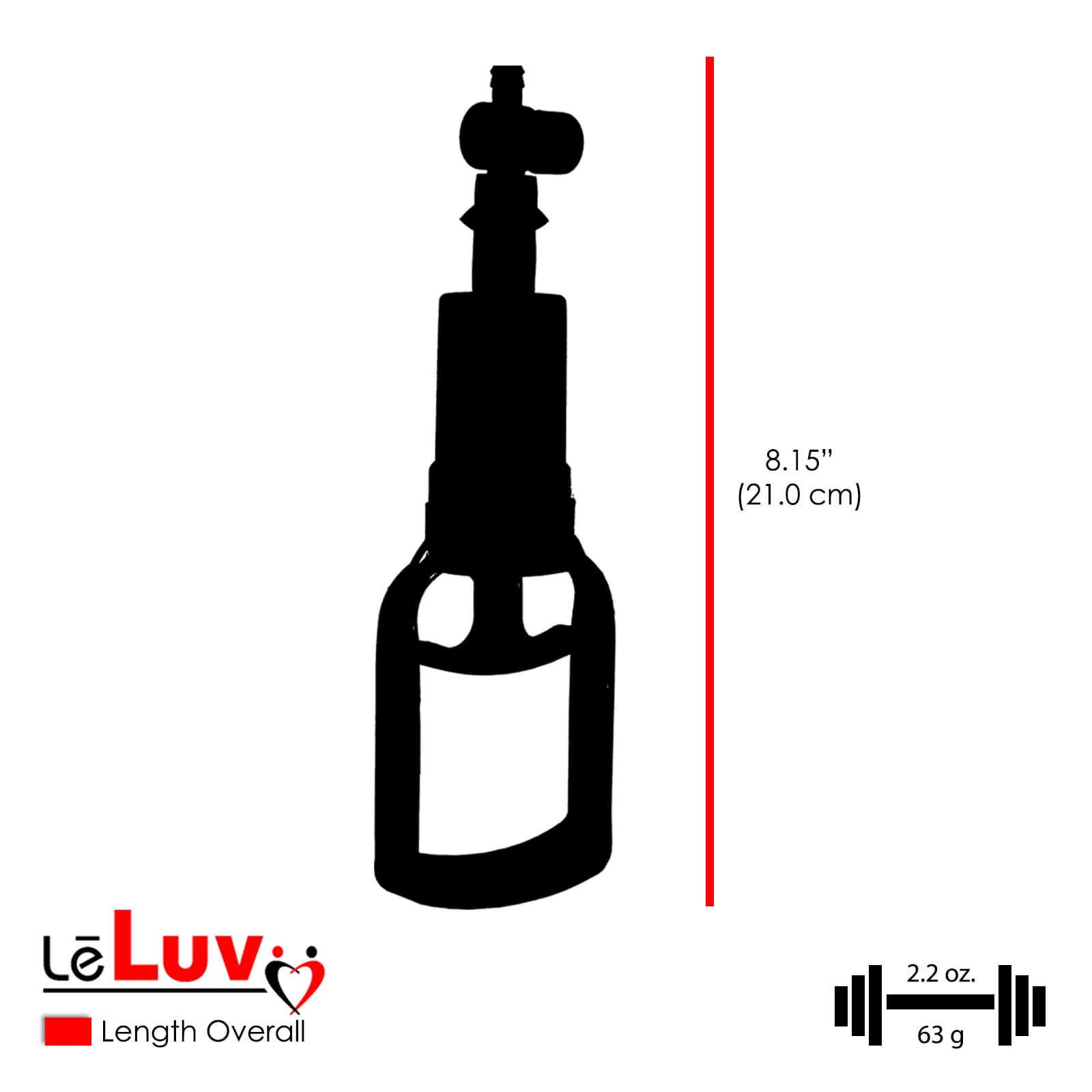 Penis Pump TgripHandle QR Cylinder 9 Inch or 12 Inch Length Kit | WIDE Flange Cylinder | Diameter 1.75"-2.50"