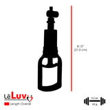 LeLuv Tgrip Handle EasyOp Penis Pump + TPR Sleeves 3 Pack - Clear Hose, 2.0" Cylinder