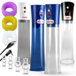 Eros Electric Penis Pump | USB-Rechargeable with 3 Sleeves & 4 Constriction Rings