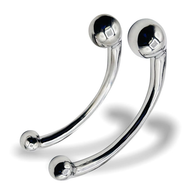 Eyro Polished Stainless Steel C Curved G-Spot Dildos 6" (15.5 cm) - 7"(18.0 cm)