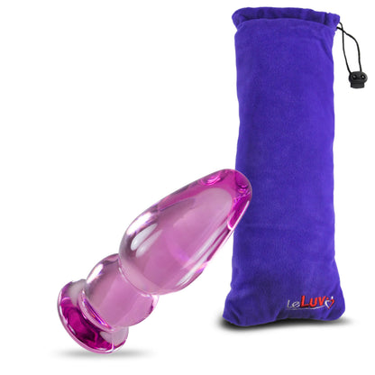 LeLuv Glass 3.5 Inch Beginner Butt Plug