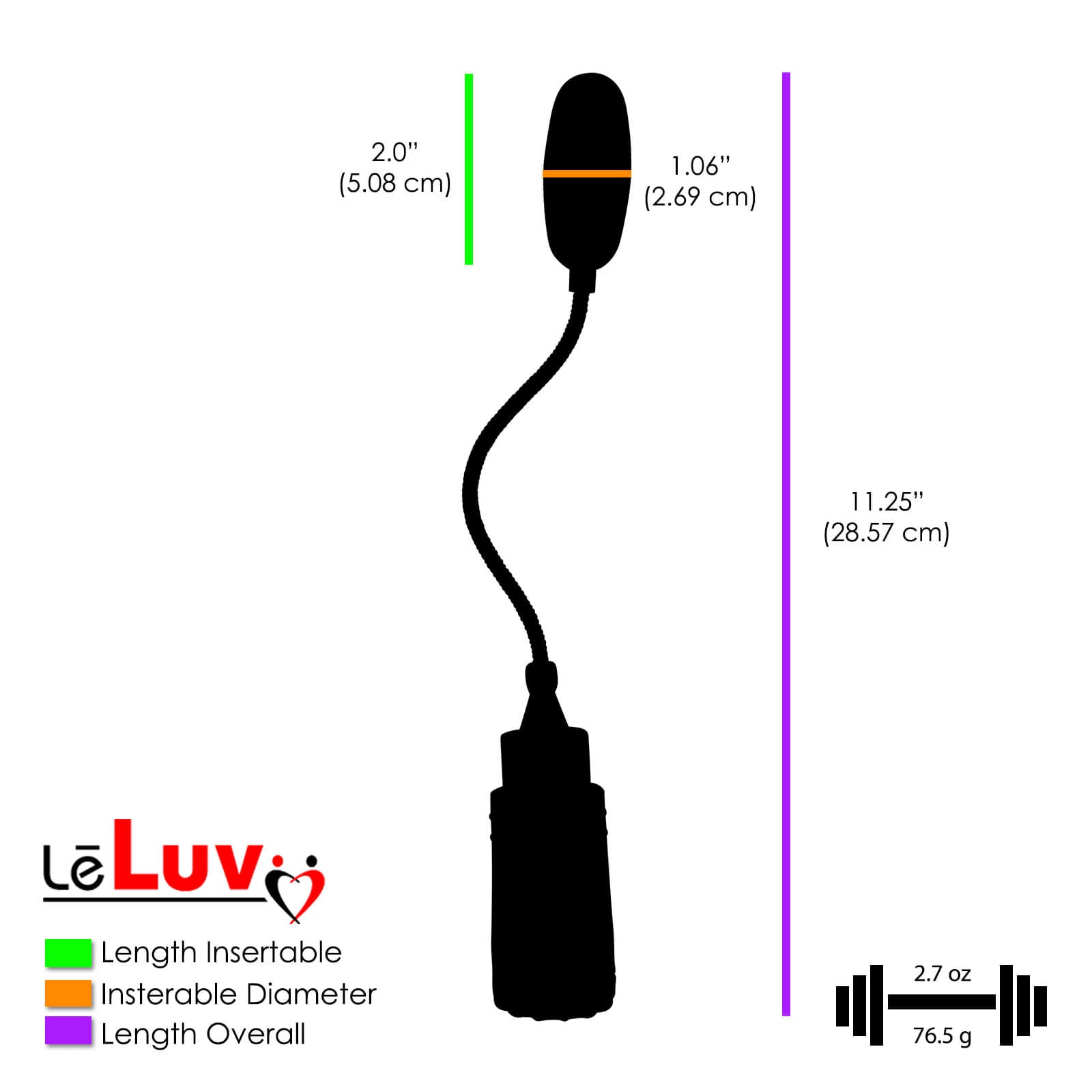 Wand Multispeed Vibrator Bullet Tipped