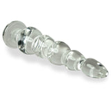 Clear Large Beads Glass Anal Toy