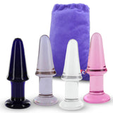 5" Glass Pleasure Plug Beginner Anal Toy