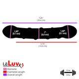 Glass Dildo Slight Curve Double-Ended with Pink Swirls