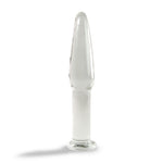 Glass Slim Anal Toy Butt Plug Flat Base