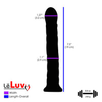 LeLuv Glass Hypnotic Twist Deluxe Curved G-Spot Wand Dildo