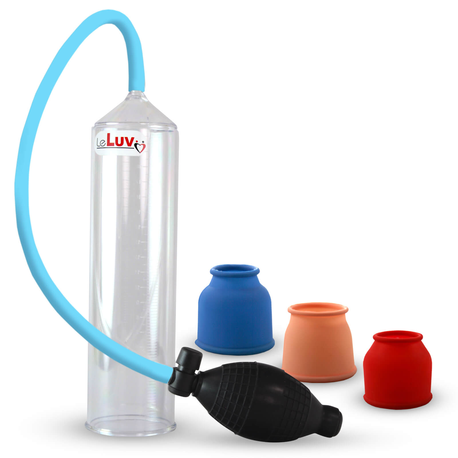 LeLuv BETTER Bgrip EasyOp Penis Pump Silicone Hose Upgrade and 3 picture