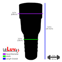 Male Masturbator Handheld Realistic Textured Inside in Totally Clear