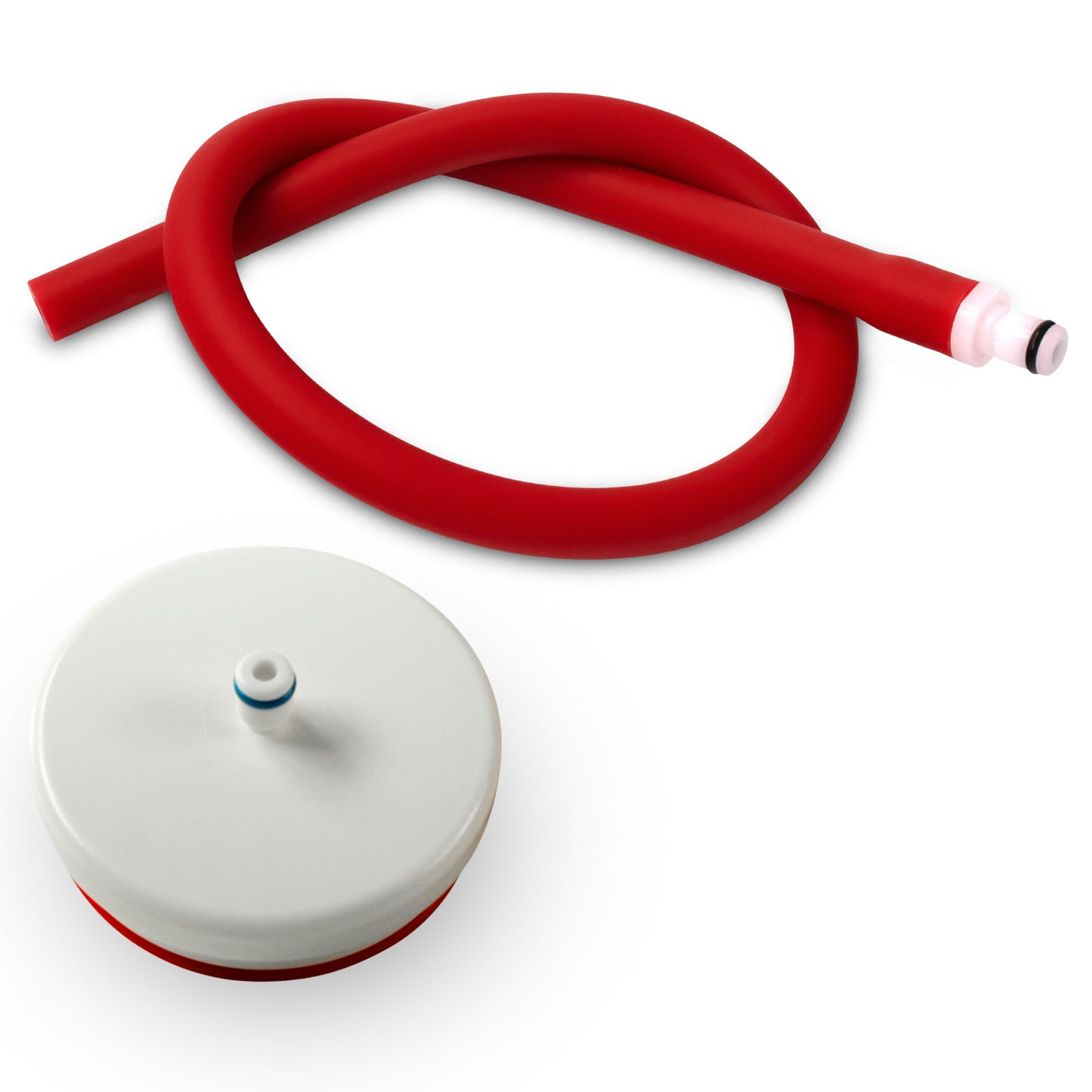 LeLuv® Adapter | iPump® Vacuum Pump Head Units -to- 1/4" Hose Quick-Disconnect Cups & Cylinders