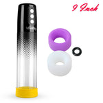 LeLuv® iPump® 3-Speed Battery-Powered Penis Pump with Donut Cock Ring & 3 Premium Sleeves