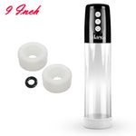 LeLuv® iPump® 3-Speed Battery-Powered Penis Pump with Donut Cock Ring & 3 Premium Sleeves