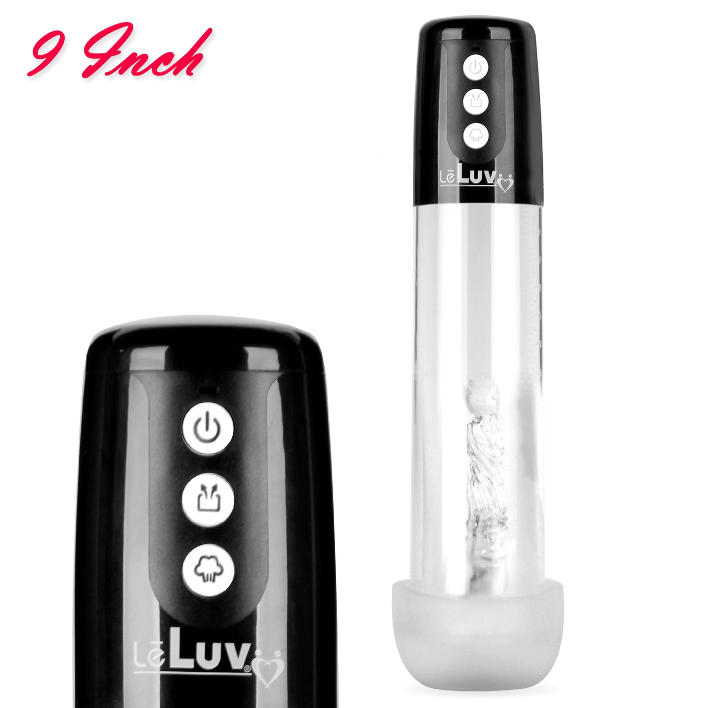 LeLuv® iPump® Battery-Powered 3-Speed Penis Pump with Sleeve | Wireless, Automatic, Tubeless
