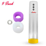 LeLuv® iPump® 3-Speed Battery-Powered Penis Pump with Donut Cock Ring & 3 Premium Sleeves